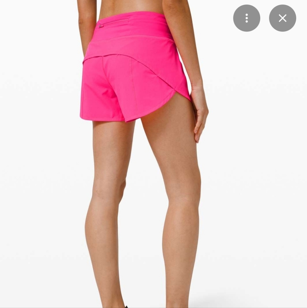 lululemon speed up 4inch Hot Pink Running Shorts. Size 4.